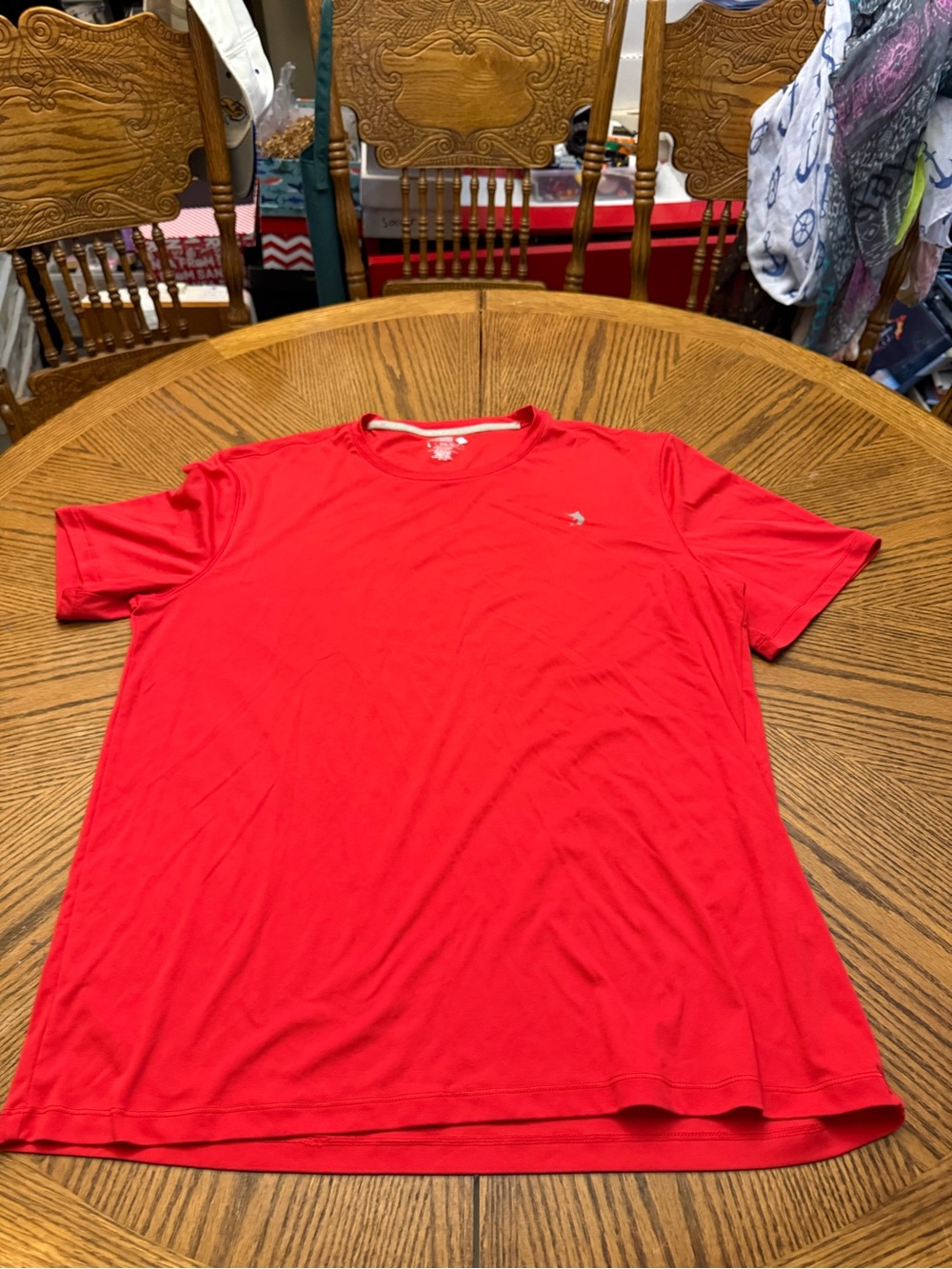 Reel Legends Bright Red Short Sleeve Performance Tee